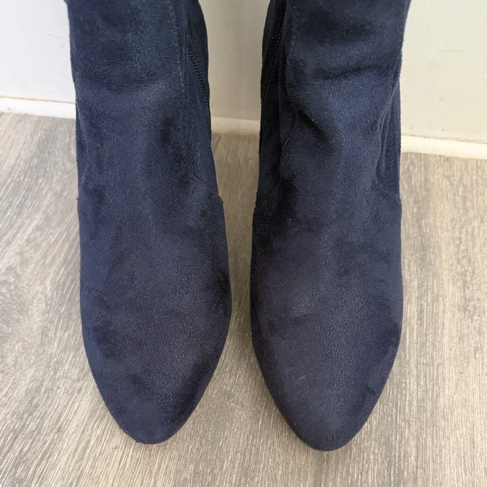 Ivanka Trump Sennet Heeled Boots, dark blue